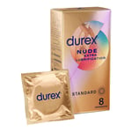 Durex Préservatifs Nude Extra Lubrification Boîte de 8