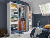 Armoire dressing extensible 2 lingères DORIAN Coloris Blanc