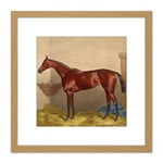 Edward Gilbert Hester Hannah C1871 8X8 Inch Square Wooden Framed Wall Art Print Picture with Mount