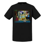 T-Shirt Enfant Simpson Bart Jesus Nativite Chretien Parodie