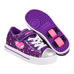 Snazzy Purple/Multi Rainbow Kids Heely X2 Shoe