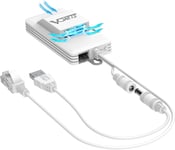 VAP11AC Mini Pont WiFi Bridge 2,4 GHz + 5 GHz WiFi vers Ethernet avec 1200 Mbps,Couverture de Signal WiFi,Haute Puissance,Hotspot WiFi,Portable pour caméra IP/imprimante/appareils médicaux