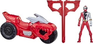 Power Rangers Dino Fury Rip N Go T-Rex Battle Rider and Dino Fury Red Ranger 15-