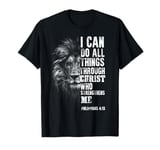 lion head bible verse Jesus bible study Christian T-Shirt