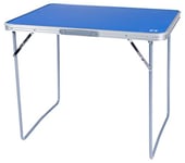 C.A.O. - Table de Camp en Aluminium - Couleur Bleu - Longueur 80 cm - Largeur 60 cm - Hauteur 27 cm - Diamètre ø 8 cm