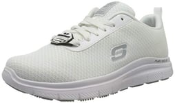 Skechers Homme Flex Advantage SR BENDON Baskets, Blanc, 41 EU