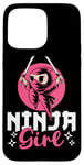 Coque pour iPhone 15 Pro Max Ninja Girl Fierce Warrior Design