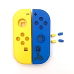 Coque De Boîtier En Plastique De Avec Boutons De Sac À Dos Sl,Coque De Contrôleur Oled Joy-Con,Nintendo Switch - Type Yellow Blue