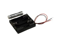 Hammond Electronics Bh4aaaw Batterihållare 4 X Aaa Plastic Black 1 St