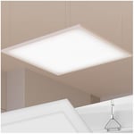 TecTake® Panneau LED Dalle LED Luminaire bureau Lumière plafond & murale 45 x 45 cm Luminaire cuisine, Plafonnier couloir, entrée, salon, idéal Plan de travail cuisine Éclairage de bureau