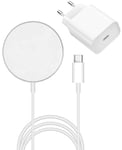 Chargeur Induction + Secteur Compatible Magsafe Pour Iphone 16 / Iphone 16 Plus / Iphone 16 Pro / Iphone 16 Pro Max - Phonillico®