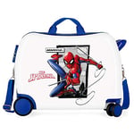 Marvel Spiderman Action Valise Enfant Bleu 50x38x20 cms Rigide ABS Serrure à combinaison 34L 2,3Kgs 4 roues Bagage à main