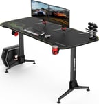 Ultradesk Grand Green -pelipöytä, musta / vihreä