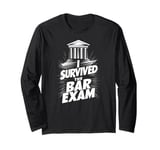 I Survived the Bar Exam, Funny Lawyer Design Long Sleeve T-Shirt