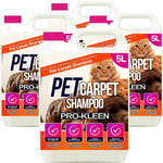 Pet Carpet Cleaning Shampoo Odour Remover 4 x 5L