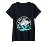 Womens Cruise Ship Nana Matching Family Cruise Vacation V-Neck T-Shirt