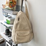 beige-Wahyah Crossbody Sling Mies Rintalaukku Naisten Messenger Belt Bag Miehet Solid Fashion Bum Matkakukkaro Puhelintasku Tasku ZY022