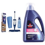 Bona Premium Spray Mops for Floors, Wood, Bona Floor Mops for Cleaning Floors - Incl. 1x Bona Wood & BISSELL Wash & Refresh Febreze Carpet Cleaner Shampoo | Concentrated 2x formula Removes Stains