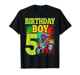 Motocross MX 5th 5 Year Old Dirt Bike Birthday Party T-Shirt