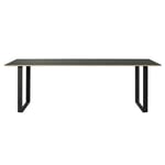 70/70 Table 85x170 cm, Linoleum Black / Black