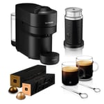 Nespresso Vertuo Barista Coffee Machine by Magimix Bundle Liquorice Black