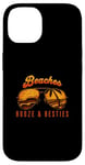 Coque pour iPhone 14 Beaches Booze & Besties Lunettes de soleil aviateur