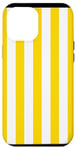 Coque pour iPhone 12 Pro Max Michigan jaune blanc rayé traditionnel motif MI