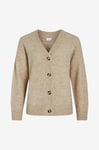 Vila - Cardigan viMa V-neck L/S Knit - Beige