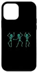 iPhone 12 mini Dancing Green Skeletons: Funny Halloween Skeleton Case