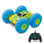 Mondo Motors- Hot Wheels Stunt Tornado 24cm Voiture radiocommandée-Buggy-Tout-Terrain-réversible-Roues gonflables-lumières-Jouet Enfant-3 Ans et Plus, 63441, Vert