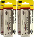 2x Brannan Fridge Freezer Thermometer Horizontal Accurate Temperature Food Store