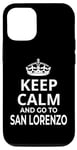 Coque pour iPhone 15 Pro Souvenir de San Lorenzo « Keep Calm And Go To San Lorenzo ! »