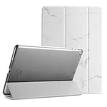 ProCase Coque iPad 9.7, Housse iPad 6, iPad 5, Modèle A1822 A1823 A1893 A1954, Étui Protection iPad 2018, iPad 2017- Marbre Blanc