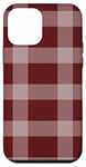 iPhone 12 mini iPhone Aesthetic Maroon Plaid Fall Phone Case Case