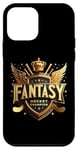 Coque pour iPhone 12 mini Champion de hockey Fantasy Proud Champ, joueur de sport gagnant