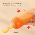 Squeeze Feeding Spoon Silicone Squeeze Cereal Feeder Soft For Kids