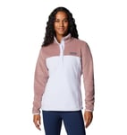 Columbia Women's Benton Springs Half Snap Pull Over II, Fig/Snowdrift, XXL