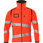 SOFTSHELL JAKKE,5XL,HI-VIS RØD