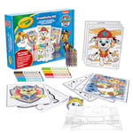 CRAYOLA - Set Créatif Pat' Patrouille 5 Activités, avec pages à colorier, Feutres, Crayons de Cire, 60 Pièces, Cadeau pour Enfants, à partir de 4 ans, 04-2940