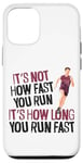 iPhone 12/12 Pro Running Runner Half Marathon Vintage It's Not How Fast You Case