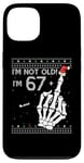 Coque pour iPhone 13 67 + 1 Flip Off Middle Finger - Funny Skull 68th Birthday