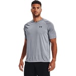 Under Armour Men's Tech 2.0 V-Neck Short Sleeve T-Shirt, Steel (035)/Black, XX-Large