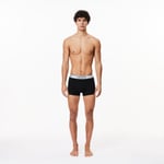 Lot de 3 boxers courts homme Lacoste avec ceintures contrastées Taille XXL Noir