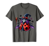 Scary Halloween Ladybug Witch Hat Costume Spooky Season T-Shirt