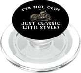 I'm Not Old Classic W Style Chopper Moto Cadeau Graphique PopSockets PopGrip pour MagSafe