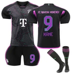 Bayern München bortaställ för barn 2023-24 nr 9 Kane Away 22 Away 22