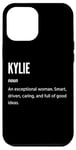 Coque pour iPhone 12 Pro Max Kylie Gifts Nom une femme exceptionnelle