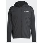 adidas Terrex Xperior Climawarm+ Wind Light Fleece Hooded Jacket, storlek Small