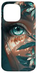 iPhone 14 Pro Max Floral Eye art Nature Botanical Mystical theme Case