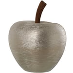 DRW Figurine de Pomme en céramique Argenté 40 x 50 cm